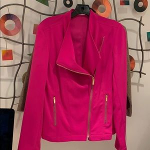 Calvin Klein pink silk jacket